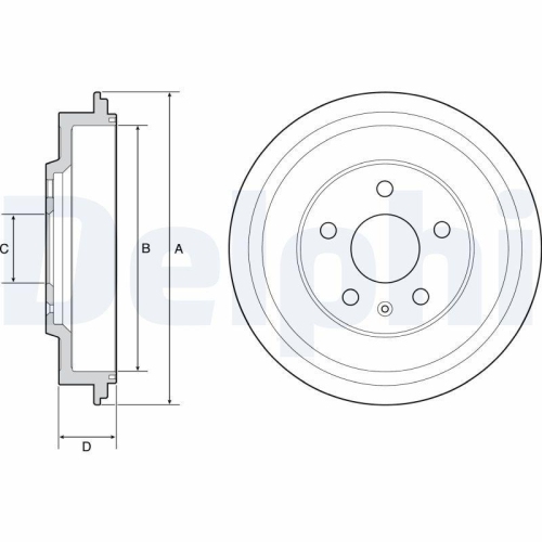 DELPHI Bremstrommel BF561