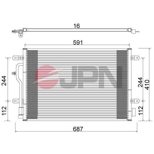 JPN Kondensator, Klimaanlage 60C9075-JPN