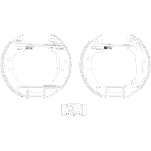 TEXTAR Bremsbackensatz Shoe Kit Pro 84046600