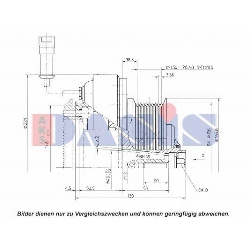 AKS DASIS Kompressor, Klimaanlage 851206N
