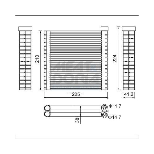 MEAT & DORIA Verdampfer, Klimaanlage 997100
