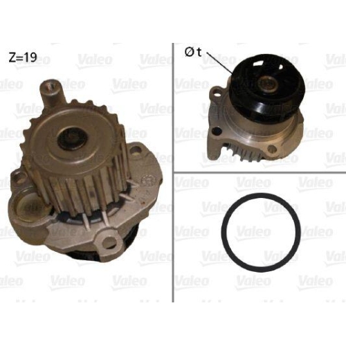 VALEO Wasserpumpe, Motork&uuml;hlung 506874