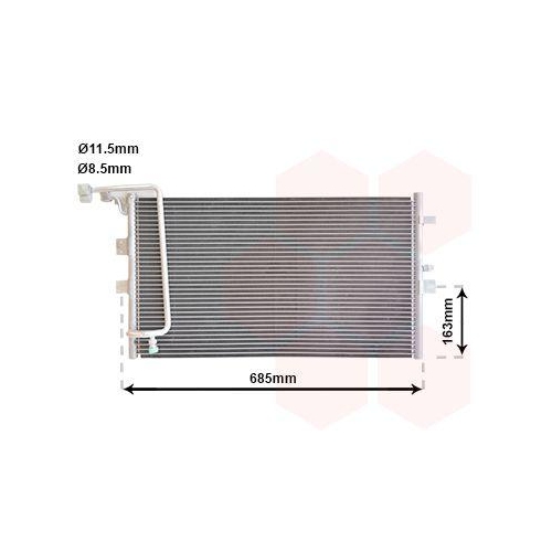 VAN WEZEL Kondensator, Klimaanlage 47005039