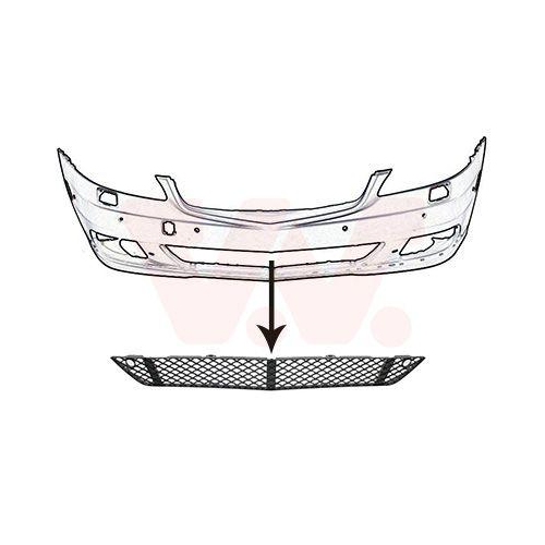 VAN WEZEL L&uuml;ftungsgitter, Sto&szlig;f&auml;nger 3047590