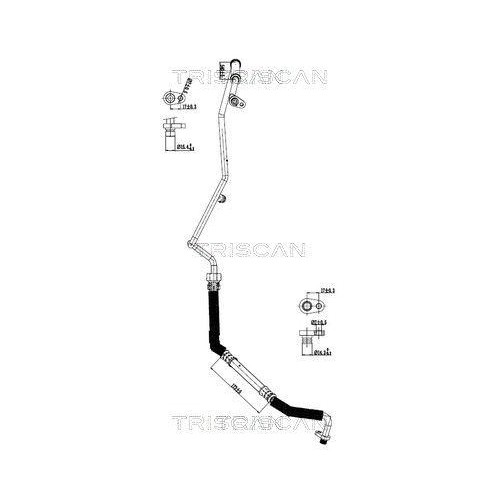 TRISCAN Hochdruck-/Niederdruckleitung, Klimaanlage 9010 24023