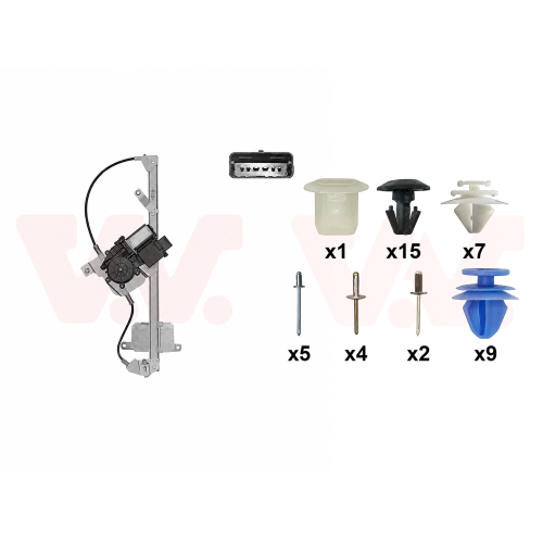 VAN WEZEL Fensterheber + Einbausatz, T&uuml;r 4029269+4029799