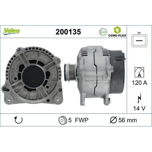 VALEO Generator VALEO CORE-FLEX 200135