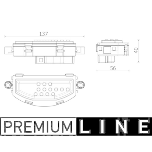 MAHLE Regler, Innenraumgebläse BEHR *** PREMIUM LINE *** ABR 158 000P