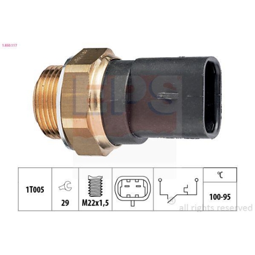 EPS Temperaturschalter, K&uuml;hlerl&uuml;fter Made in Italy - OE Equivalent