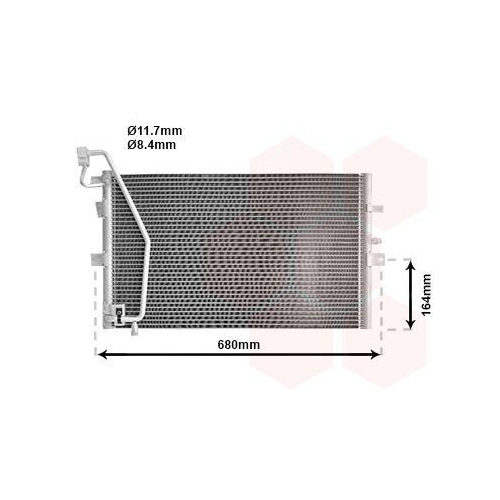 VAN WEZEL Kondensator, Klimaanlage 47005056