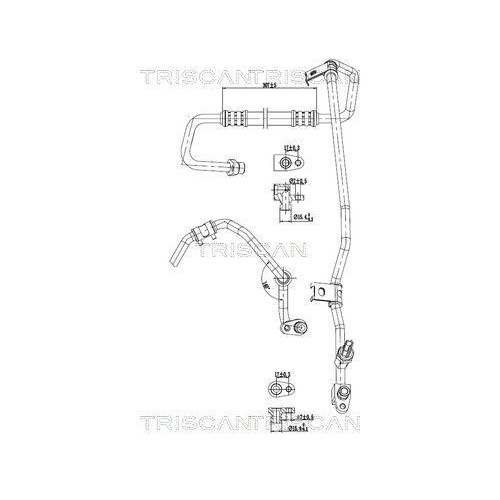 TRISCAN Hochdruck-/Niederdruckleitung, Klimaanlage 9010 24026