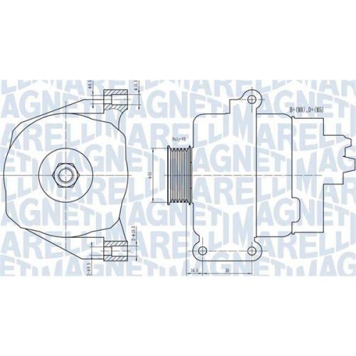 MAGNETI MARELLI Generator 063731766010