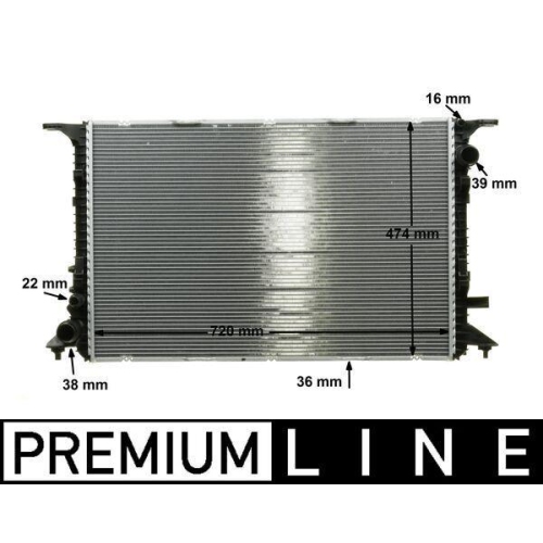 MAHLE K&uuml;hler, Motork&uuml;hlung BEHR *** PREMIUM LINE *** CR 1201 000P