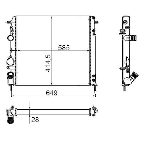 MAHLE K&uuml;hler, Motork&uuml;hlung BEHR *** PREMIUM LINE ***