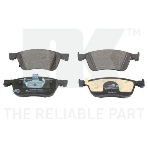 NK Bremsbelagsatz, Scheibenbremse 2299115