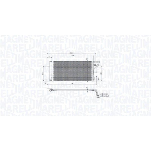 MAGNETI MARELLI Kondensator, Klimaanlage 350203105200