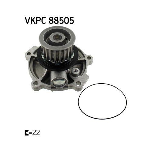 SKF Wasserpumpe, Motork&uuml;hlung VKPC 88505