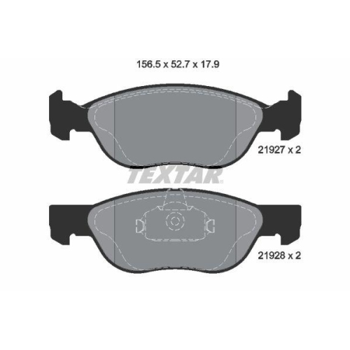 TEXTAR Bremsbelagsatz, Scheibenbremse Q+ 2192703
