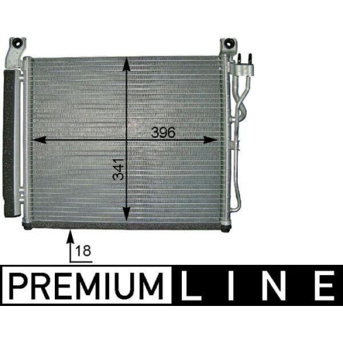 MAHLE Kondensator, Klimaanlage BEHR *** PREMIUM LINE *** AC 591 000P