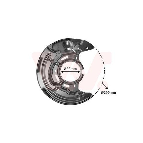 VAN WEZEL Spritzblech, Bremsscheibe 5328372