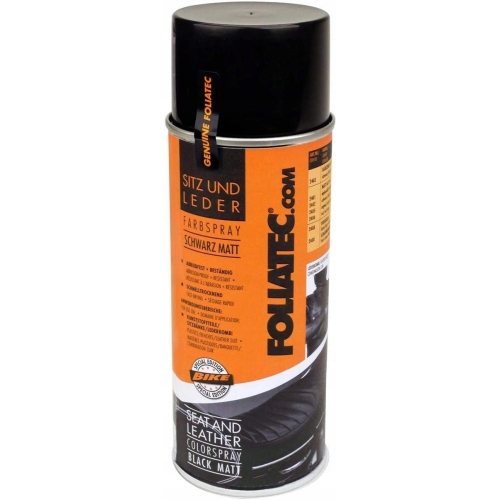 Foliatec Sitz und Leder Farbspray schwarz matt 400ml 2402