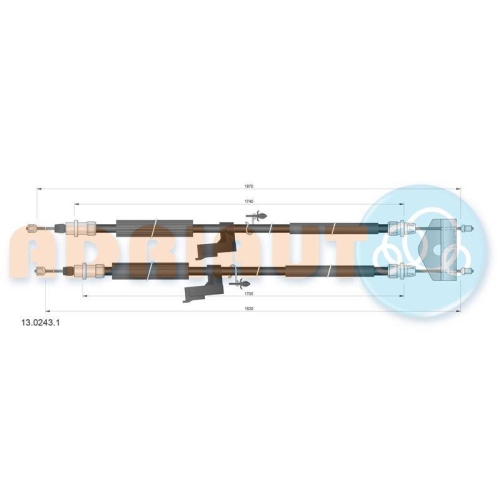 ADRIAUTO Seilzug, Feststellbremse 13.0243.1