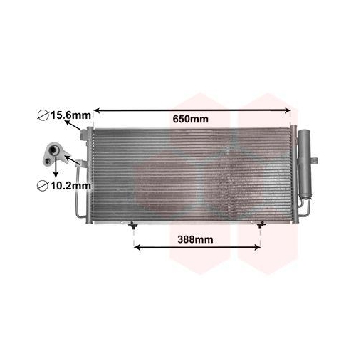 VAN WEZEL Kondensator, Klimaanlage 51005078