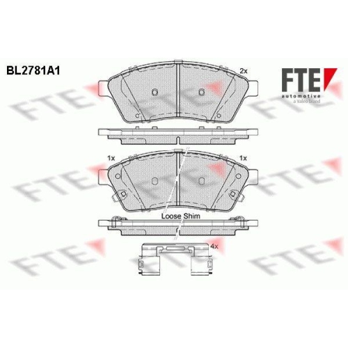 FTE Bremsbelagsatz, Scheibenbremse 9011079
