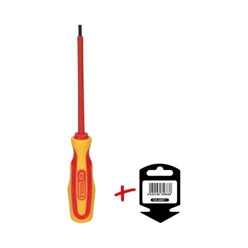 ERGOTORQUE VDE Schlitz-Schraubendreher, 3mm auf H&auml;nger KS TOOLS 117.0504-E