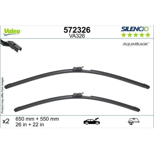 VALEO Wischblatt SILENCIO AQUABLADE SET 572326