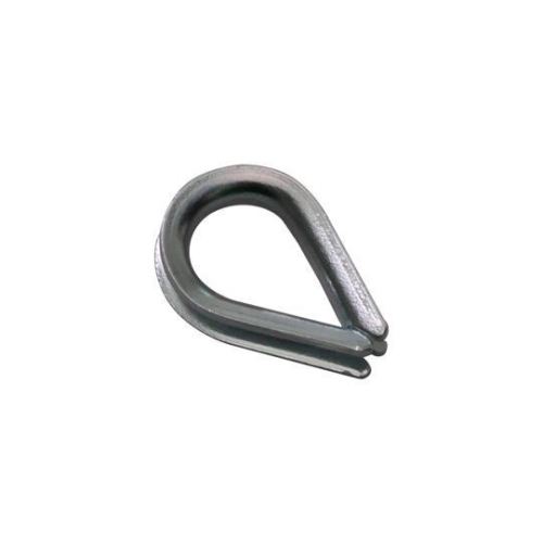 Kausche, galvanisch verzinkt, f&uuml;r Seil-Durchmesser 4 mm, Rillenweite 5 mm Suer