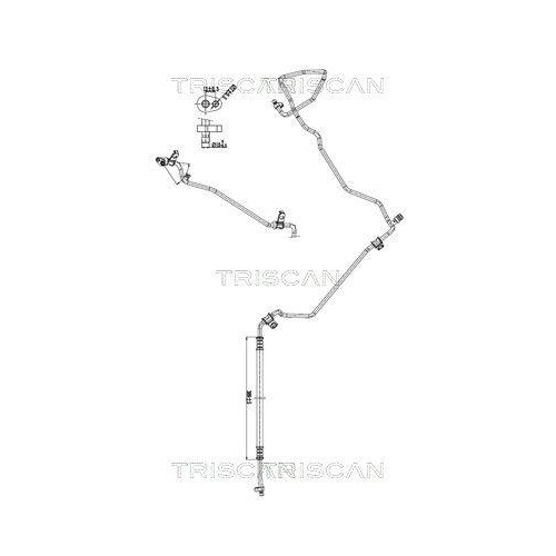 TRISCAN Hochdruck-/Niederdruckleitung, Klimaanlage 9010 10006
