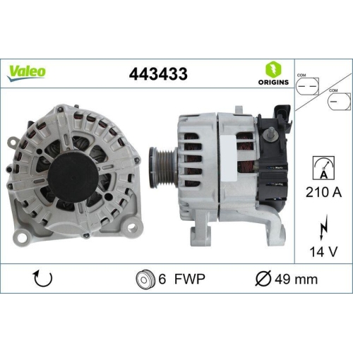 VALEO Generator VALEO ORIGINS 443433