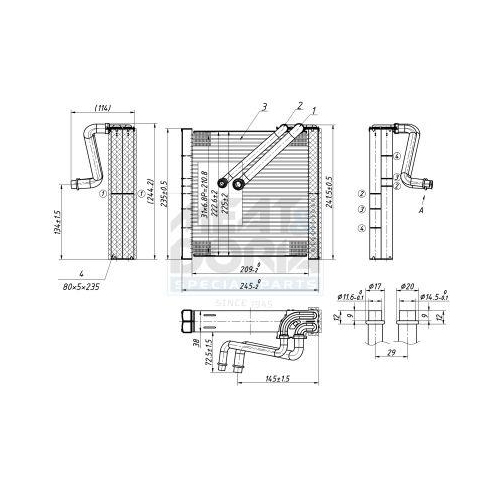 MEAT & DORIA Verdampfer, Klimaanlage 997109