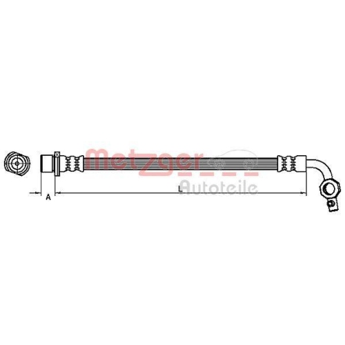 METZGER AUTOTEILE Bremsschlauch 4110101