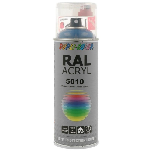 Lackspray Spr&uuml;hlack 400ml RAL 5010 enzianblau gl&auml;nzendl 349584 DUPLI COLOR