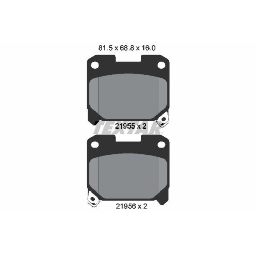 TEXTAR Bremsbelagsatz, Scheibenbremse 2195501