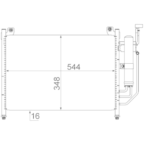 MAHLE Kondensator, Klimaanlage BEHR AC 608 000S