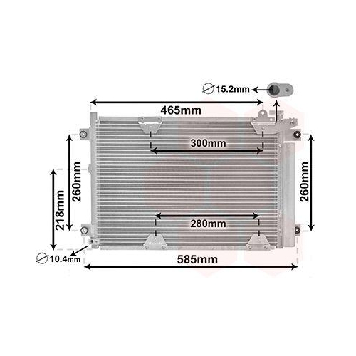VAN WEZEL Kondensator, Klimaanlage 52005075