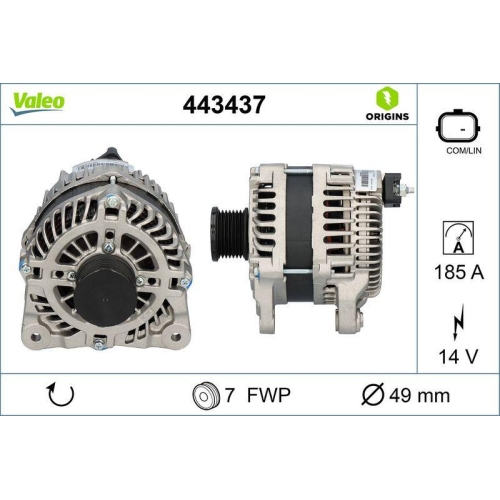 VALEO Generator VALEO ORIGINS 443437