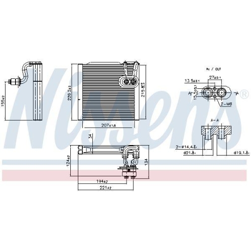 NISSENS Verdampfer, Klimaanlage 92483