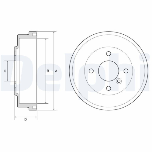 DELPHI Bremstrommel BF627