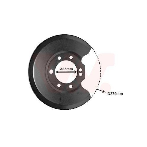 VAN WEZEL Spritzblech, Bremsscheibe 1825374