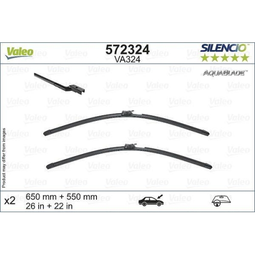 VALEO Wischblatt SILENCIO AQUABLADE SET 572324