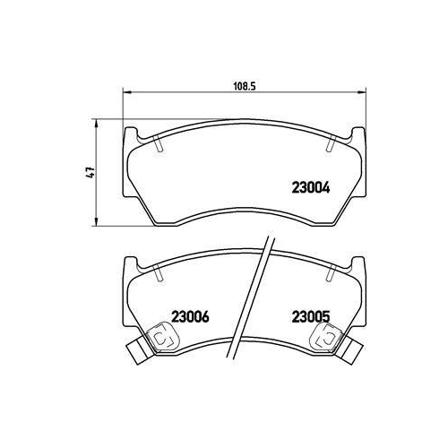 BREMBO Bremsbelagsatz, Scheibenbremse PRIME LINE P 56 033