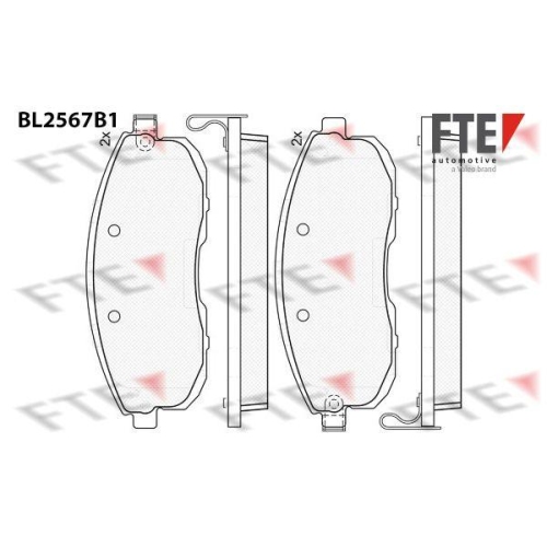 FTE Bremsbelagsatz, Scheibenbremse 9011090