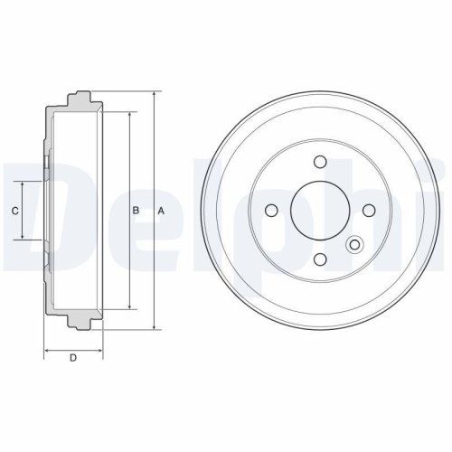 DELPHI Bremstrommel BF637