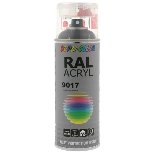 Lackspray Spr&uuml;hlack 400ml RAL 9017 verk.schwarz matt 349829 DUPLI COLOR