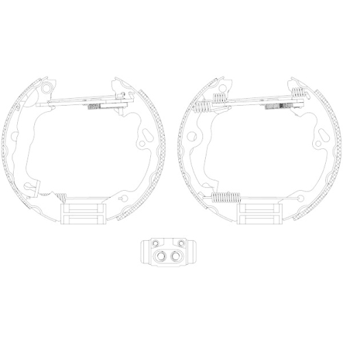TEXTAR Bremsbackensatz Shoe Kit Pro 84052500