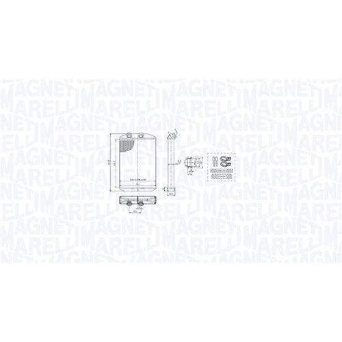 MAGNETI MARELLI W&auml;rmetauscher, Innenraumheizung 350218519000
